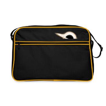 Trou noir - Horizon de l’événement - Sac Retro - noir/or - Devant