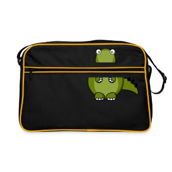 Dino - Retro Bag - black/gold - Front