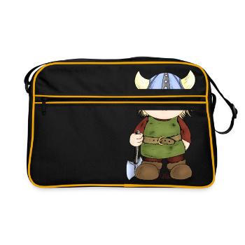 Erik, le petit viking - Sac Retro - noir/or - Devant