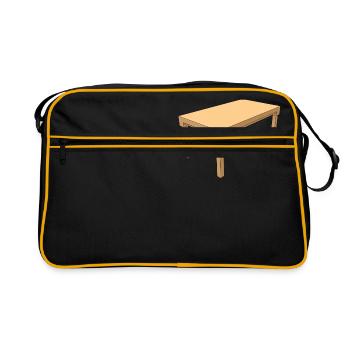 sofa couch chair table chair table lamp lamp lamp benc - Retro Bag - black/gold - Front