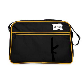 No more - Retro Bag - black/gold - Front