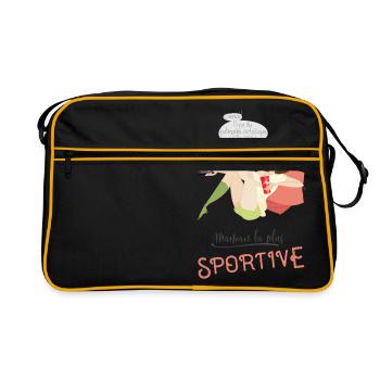 Maman la plus sportive - Sac Retro - noir/or - Devant