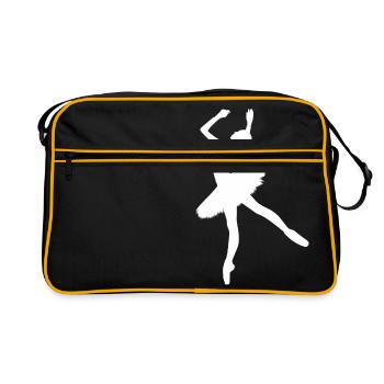 Ballerina Ballet Danse Danseuse Danse - Sac Retro - noir/or - Devant