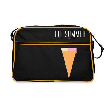 Été chaud - Sac Retro - noir/or - Devant