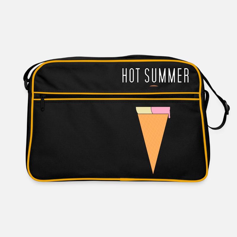 Heißer Sommer - Retro Tasche - Schwarz/Gold