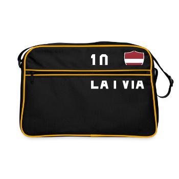 Lettonie Lettonie Lettonie - Sac Retro - noir/or - Devant
