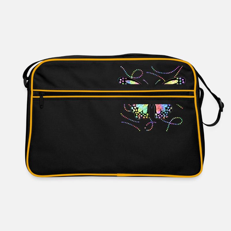 papillon - Sac Retro - noir/or