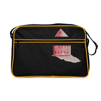 Une maison rouge - soyez un mari :) - Sac Retro - noir/or - Devant