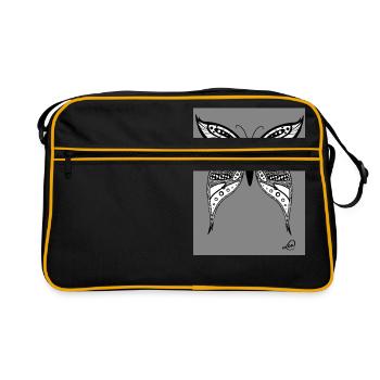 Butterfly - Sac Retro - noir/or - Devant