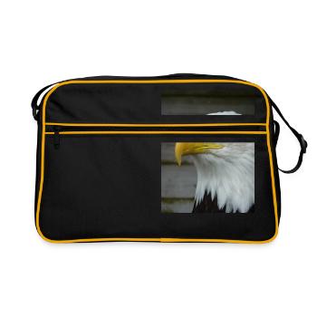American Bald Eagle - Retro Bag - black/gold - Front