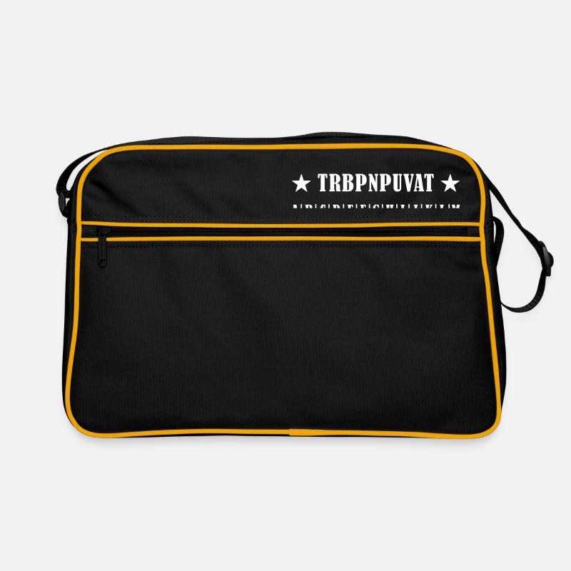 Geocaching 01 - Retro Tasche - Schwarz/Gold