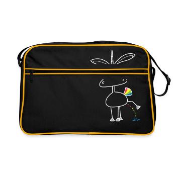 Dru - colorful pee - Retro Bag - black/gold - Front