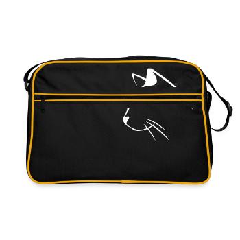 Poussins chat chats chat chats - Sac Retro - noir/or - Devant