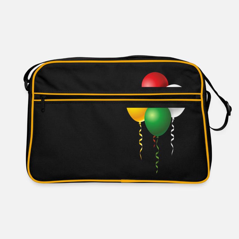 Luftballons zu Fasching oder Karneval Retro Tasche