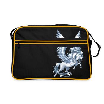 Pegasus Floating - Retro Bag - black/gold - Front