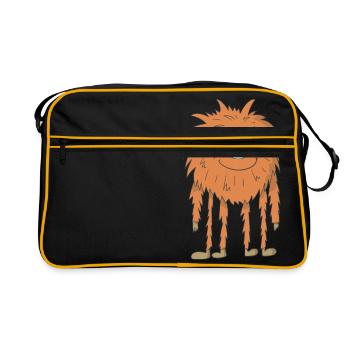 Le monstre d’Orange - Sac Retro - noir/or - Devant