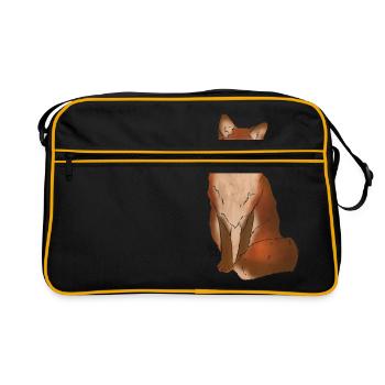renarde - Sac Retro - noir/or - Devant