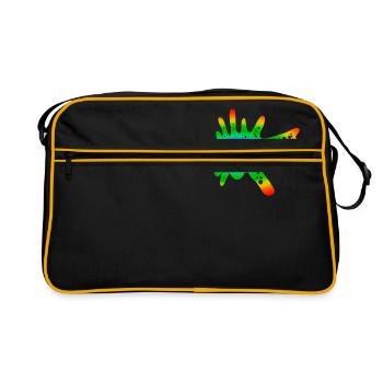Amibe - couleur - Sac Retro - noir/or - Devant