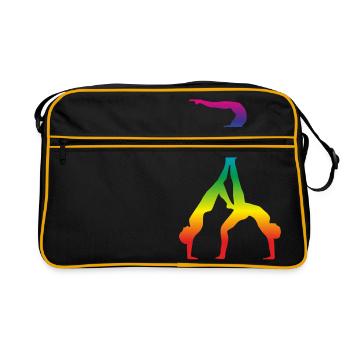 Acrobatics, Gymnastics - Retro Bag - black/gold - Front