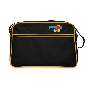 bauhaus 1919 - Retro Tasche - Schwarz/Gold - Vorne