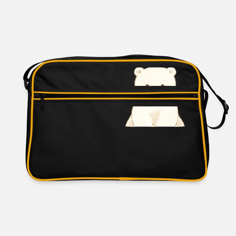 Ours mignon - Sac Retro - noir/or