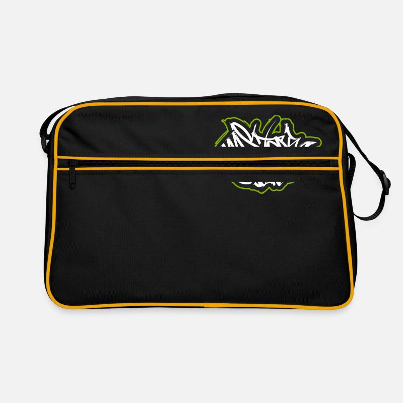 Marquage de graffitis - Sac Retro - noir/or