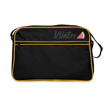 watermelon 1 - Retro Tasche - Schwarz/Gold - Vorne