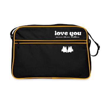 T-shirts avec des phrases amusantes - Fantasmitas - Sac Retro - noir/or - Devant