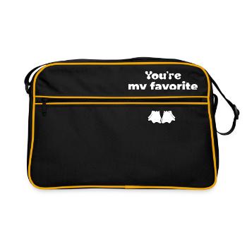 T-shirts avec des phrases amusantes - Fantasmitas 10 - Sac Retro - noir/or - Devant