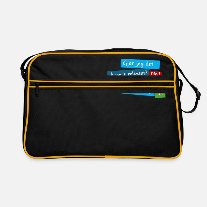 Pas une question de pertinence. Mais une question d’intérêt. (NON) Sac Retro