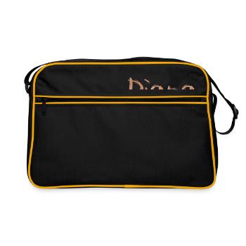 Name lettering Diana - Retro Bag - black/gold - Front