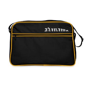 Logo Paname : Design gothique au style urbain - Sac Retro - noir/or - Devant