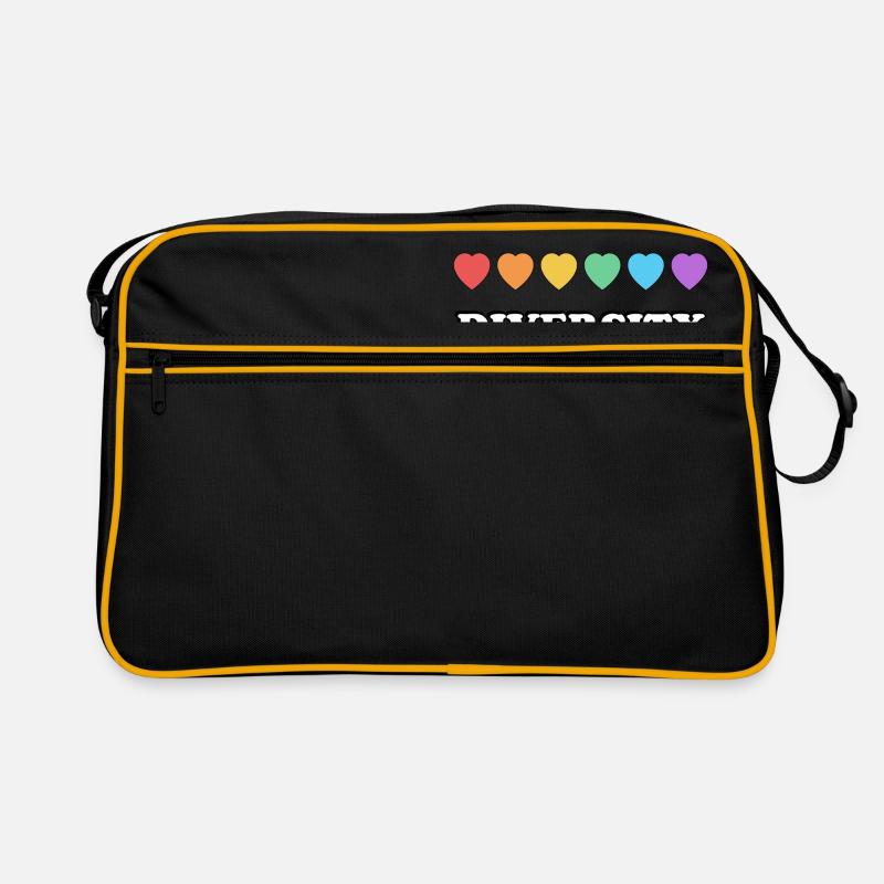 La diversité compte Rainbow Hearts Sac Retro
