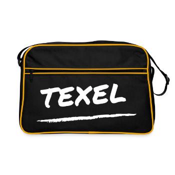 Lettrage Texel - Sac Retro - noir/or - Devant