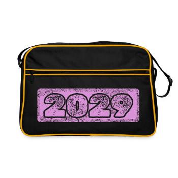 Année 2029 - Sac Retro - noir/or - Devant