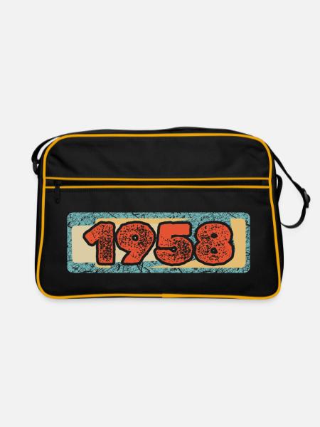 Year 1958 - Retro Bag - black/gold - Front