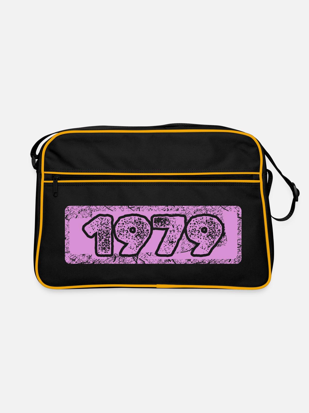 Born in 1979 - Retro Bag - black/gold - Front