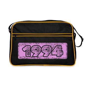 Année 1994 - Sac Retro - noir/or - Devant
