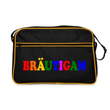 bräutigam - Retro Tasche - Schwarz/Gold - Vorne