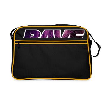 RAVE - Retro Tasche - Schwarz/Gold - Vorne