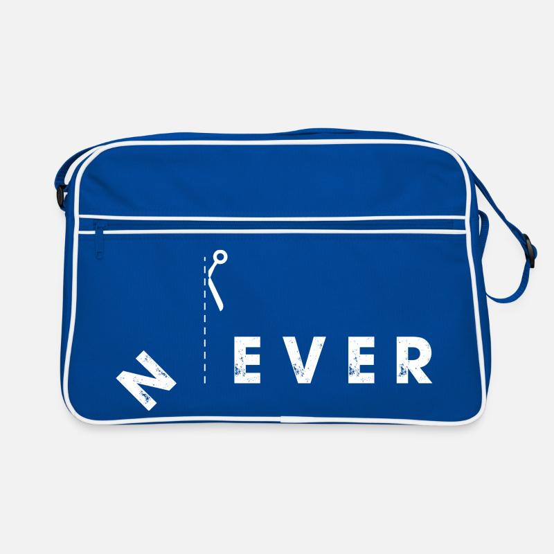 Never Cut Boundaries Scissors Design Retro Bag