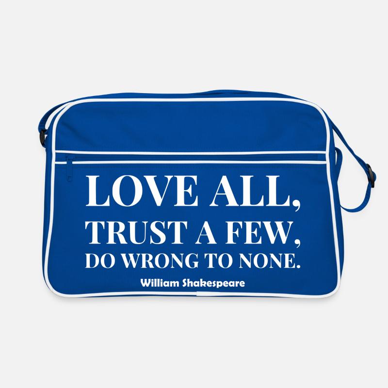 Shakespeare Love All Trust T Shirt A Few Do Wrong Retro Bag