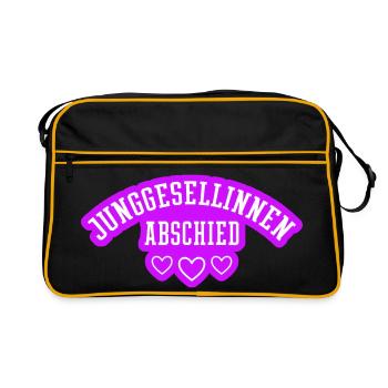 Filles au cœur de la fête de jeune fille - Sac Retro - noir/or - Devant