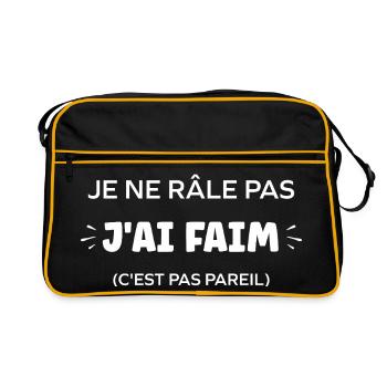  Je Ne Râle Pas - Sac Retro - noir/or - Devant