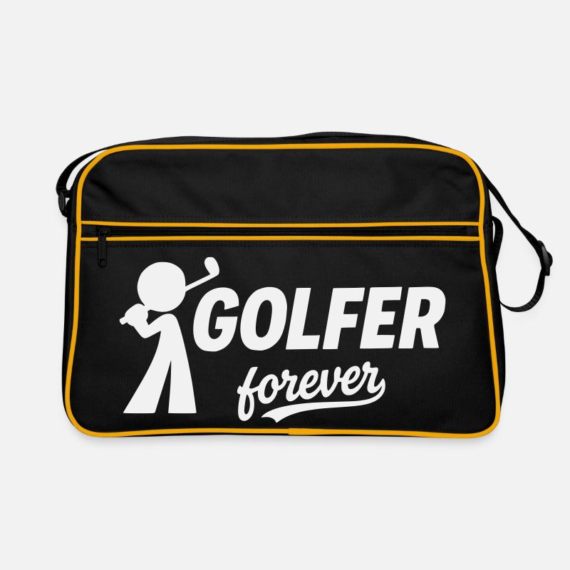 Golf, Golfer Forever Silhouette Retro Tasche