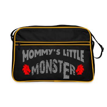 Le petit monstre de maman - Sac Retro - noir/or - Devant