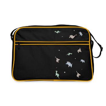 Dino - Retro Bag - black/gold - Front