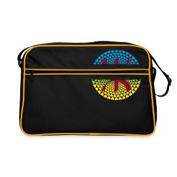 Berbère Maroc Maroc de Amazigh Tamazight - Sac Retro - noir/or - Devant