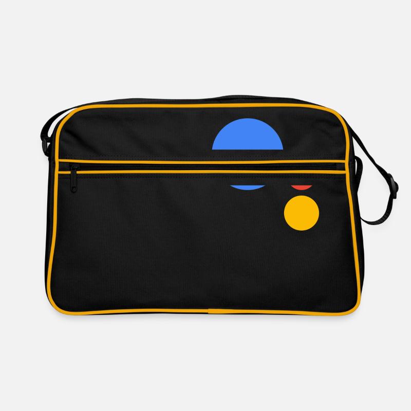 Google Logo Merch! - Retro Tasche - Schwarz/Gold