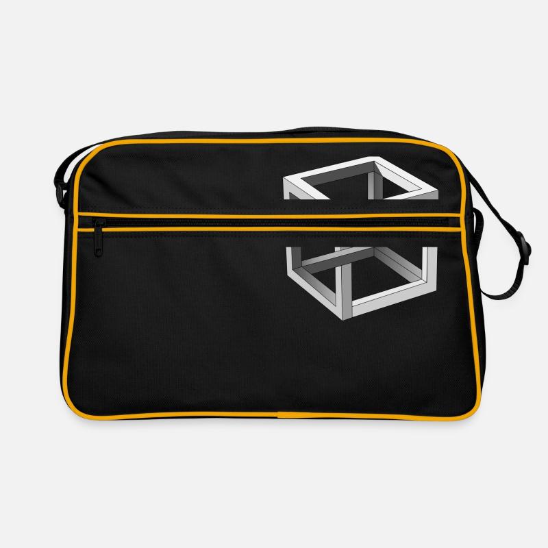 Cube optical illusion Retro Bag
